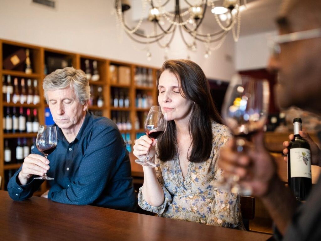 Wine tasting in a traditional Burgundy cellar in Beaune
