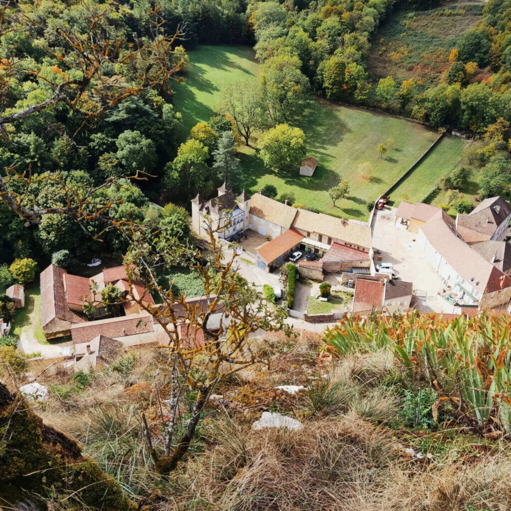 Small wine village in Burgundy countryside near Beaune