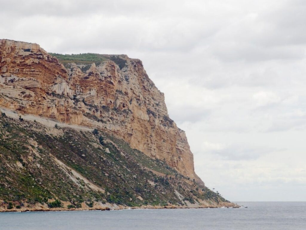 View from Cap Canaille overlooking Cassis and the Mediterranean coastline