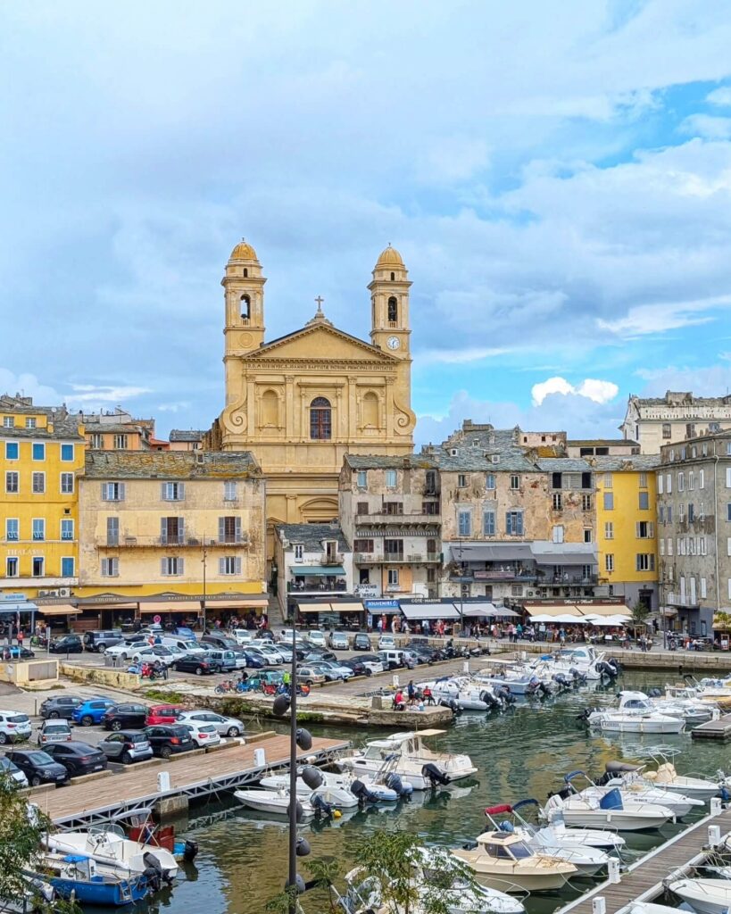 Scenic coastal road in Cap Corse with cliffs and sea views