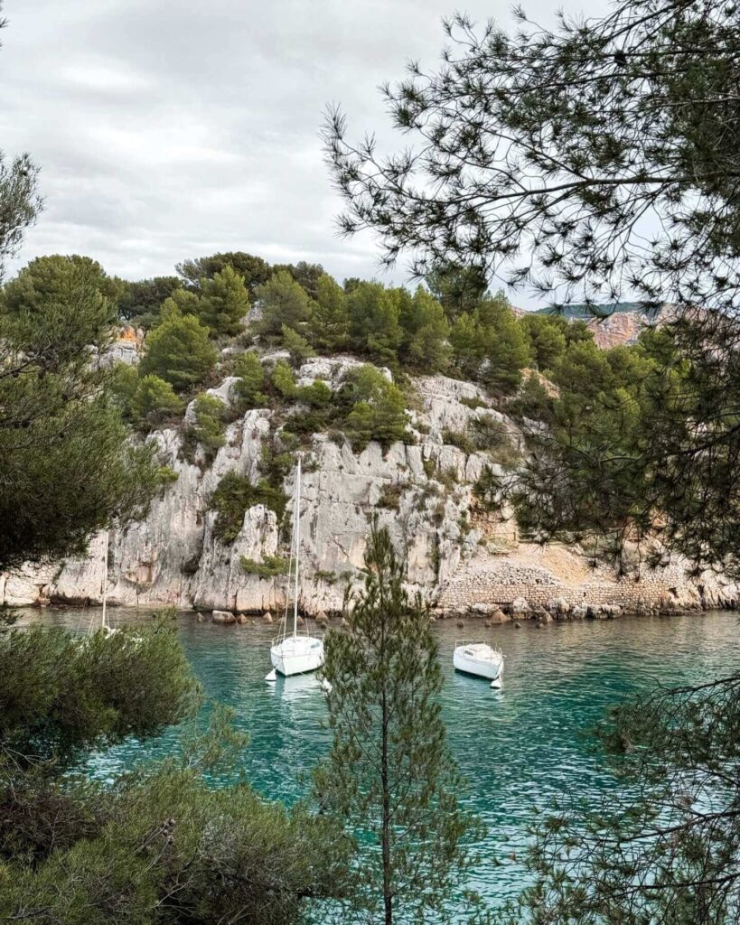 Cassis harbor in spring with calm atmosphere and fewer crowds