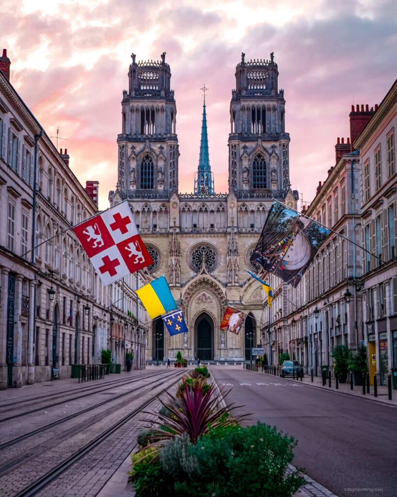 Cathédrale Sainte Croix in Orléans France exterior gothic facade