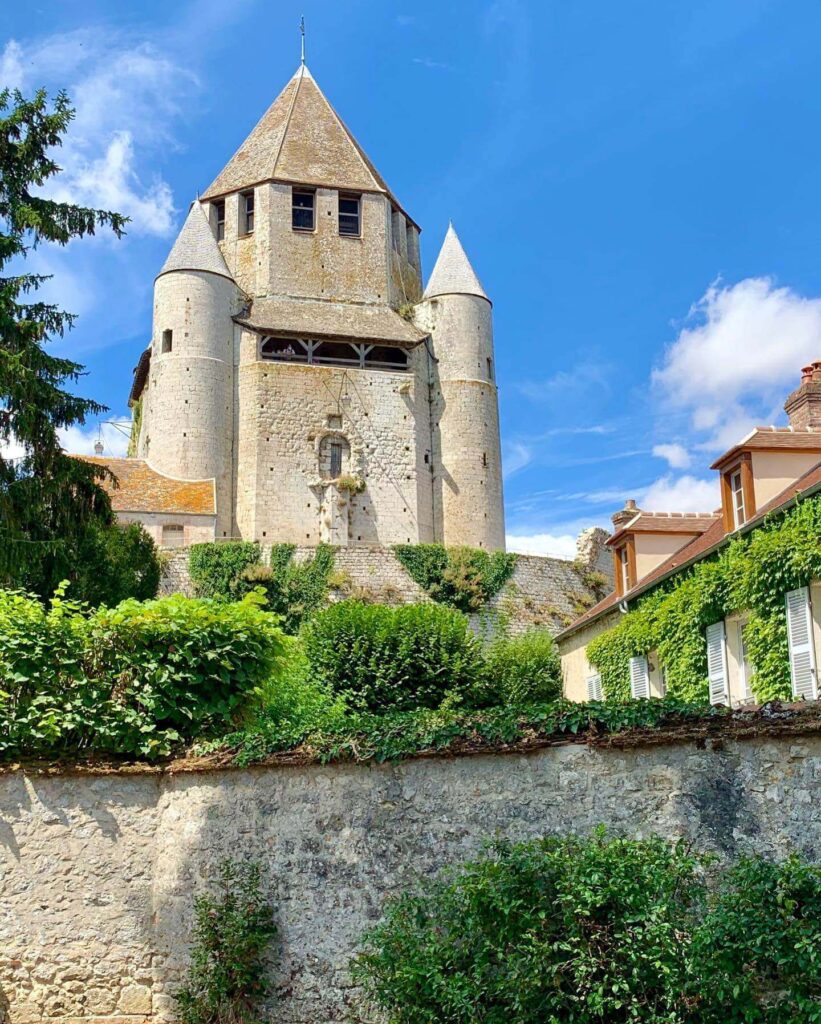 View from the top of César Tower overlooking Provins rooftops