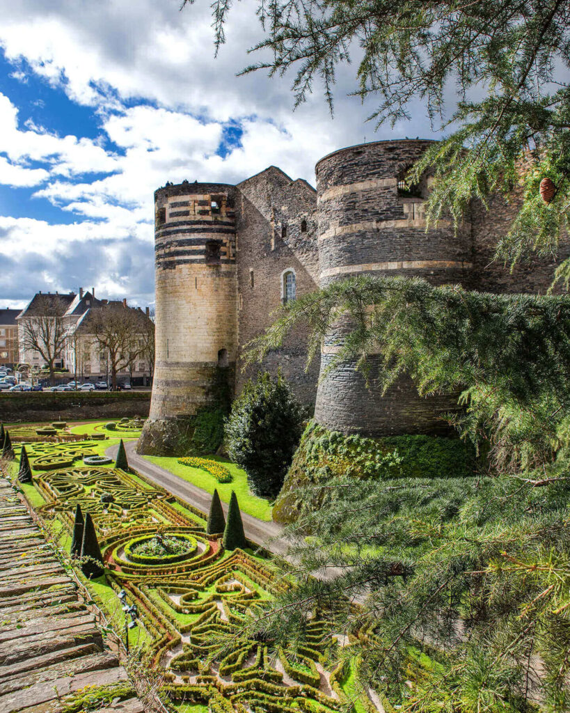 Château d’Angers in the morning with quiet atmosphere