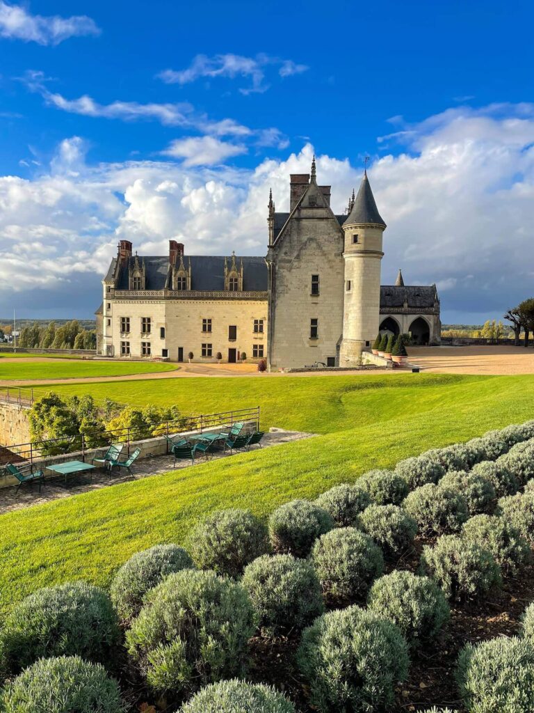 Château d’Amboise overlooking the Loire River and town