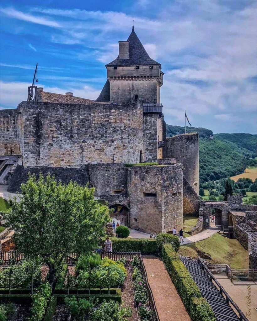 View of Lourdes town from Château Fort
