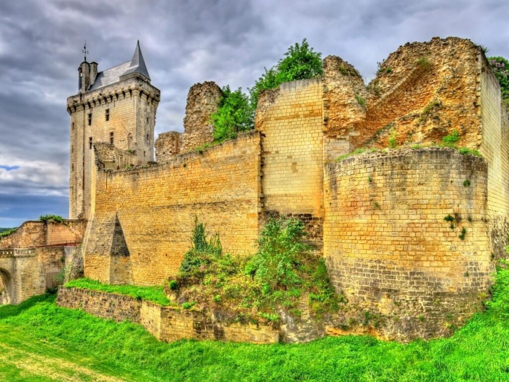 Interior of Château de Chinon linked to Joan of Arc history