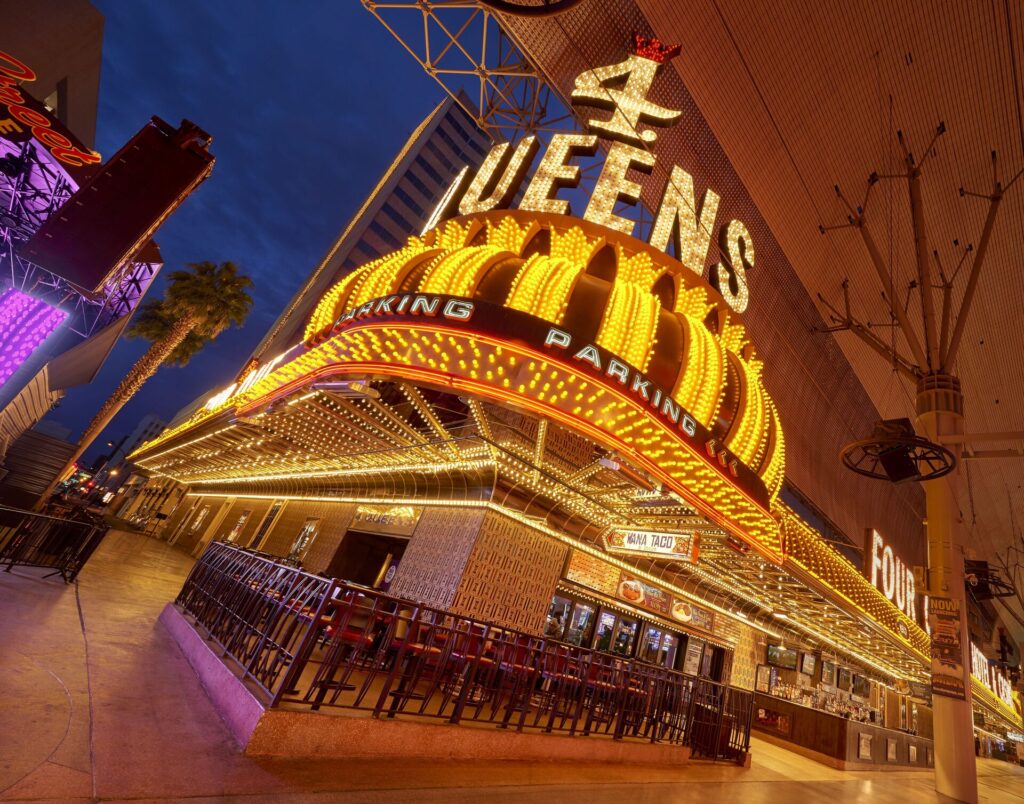 Four Queens Hotel and Casino exterior on Fremont Street