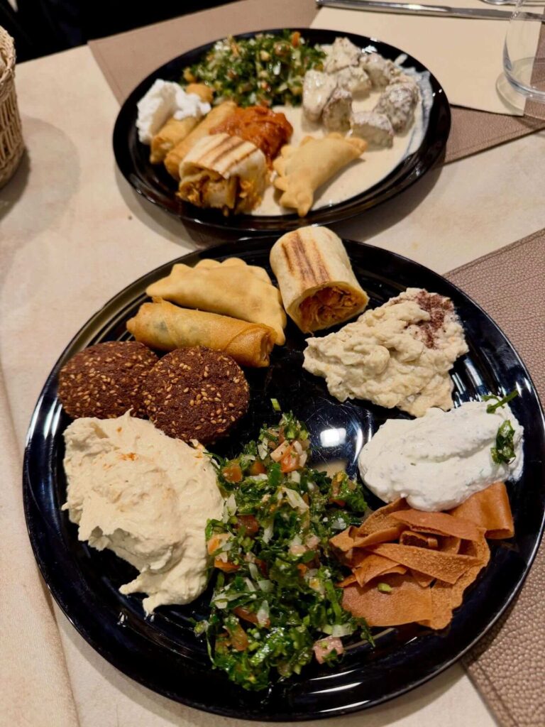 Local food served at a cafe in Grenoble