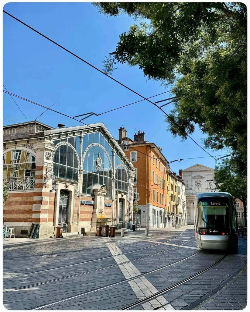 Grenoble train station and surrounding area