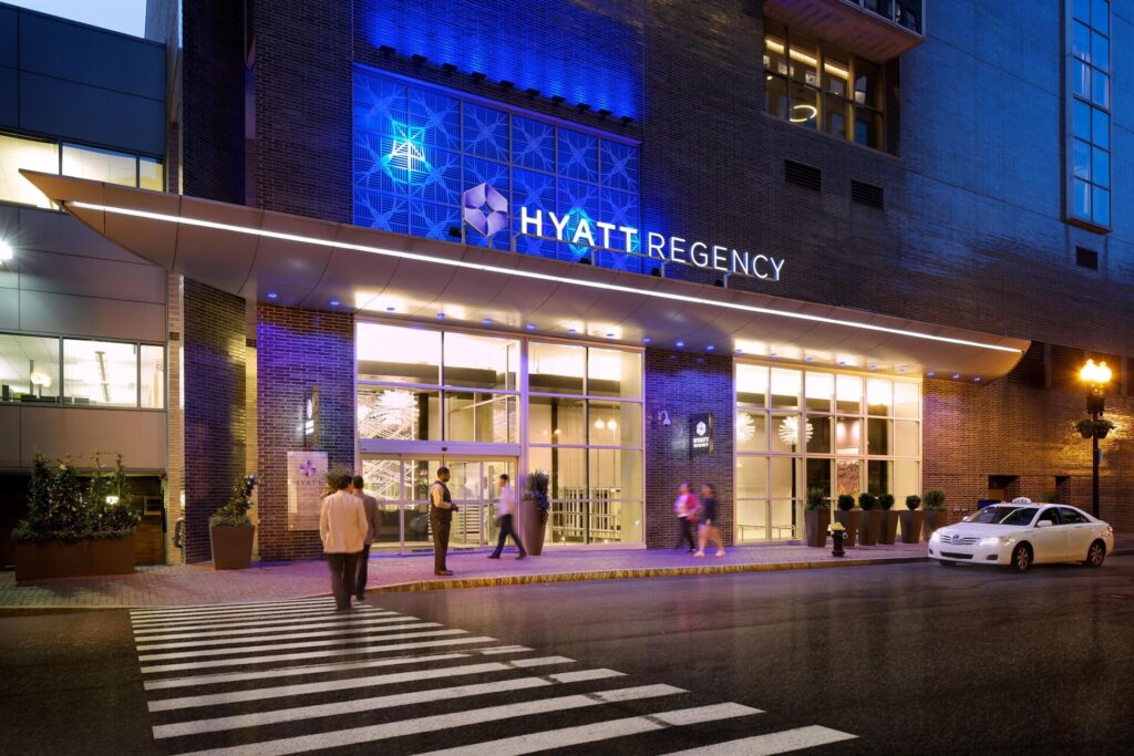Exterior view of Hyatt Regency Boston located in downtown Boston