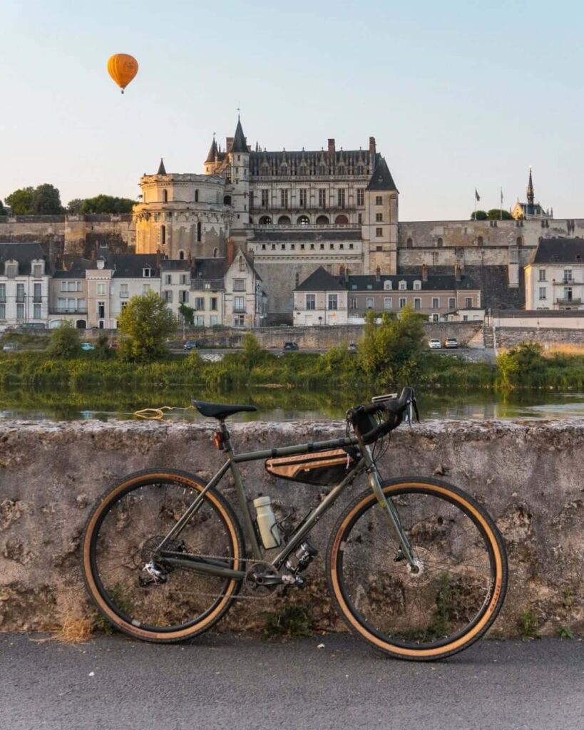 Cycling along the Loire Valley near Amboise