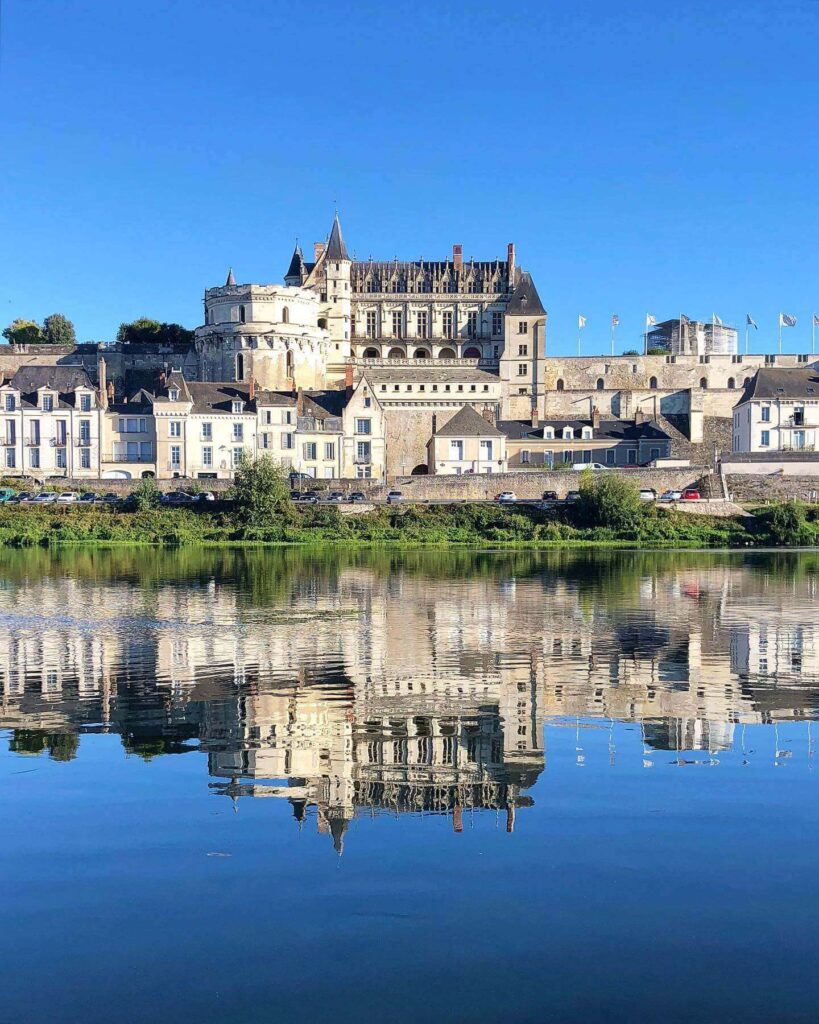 View of Château d’Amboise from the Loire River