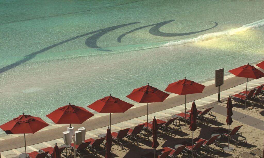 Mandalay Bay Las Vegas exterior with golden tower