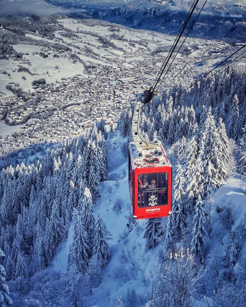Scenic mountain view in Megève showing relaxed alpine landscape