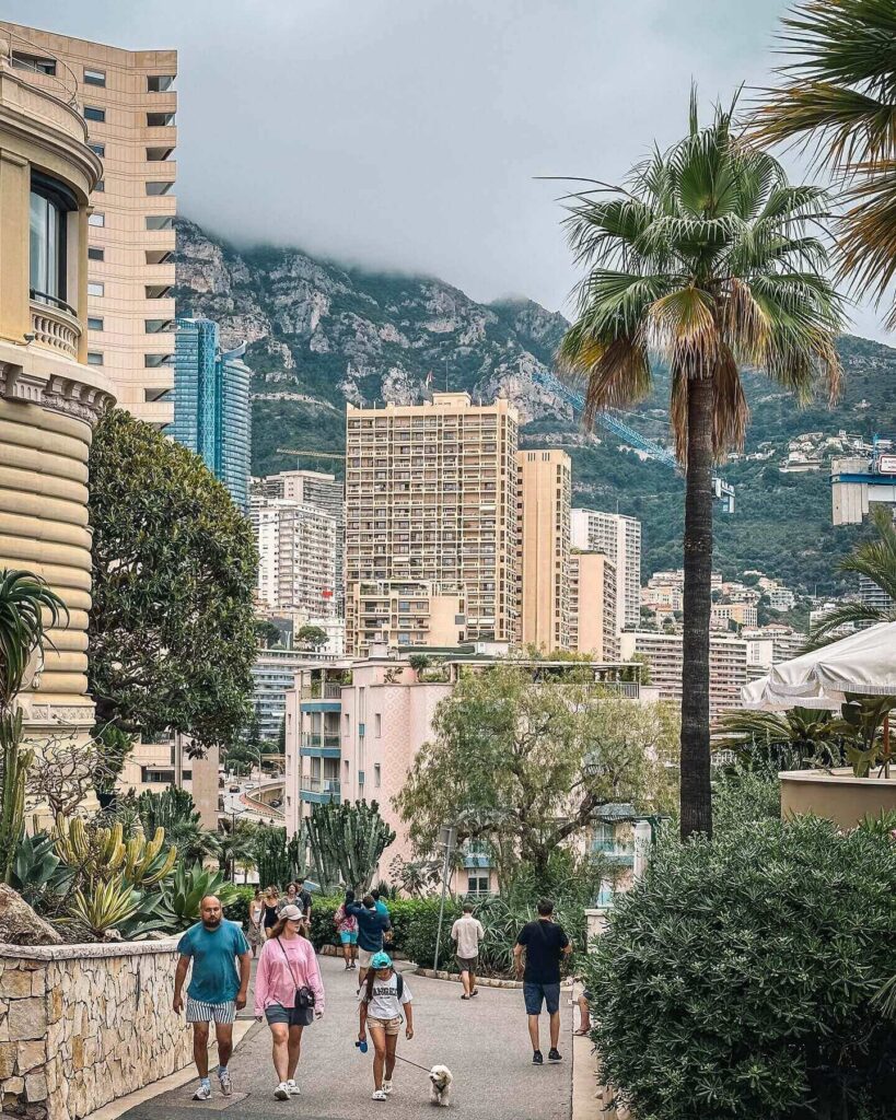 Morning walk through Monaco Ville old town streets