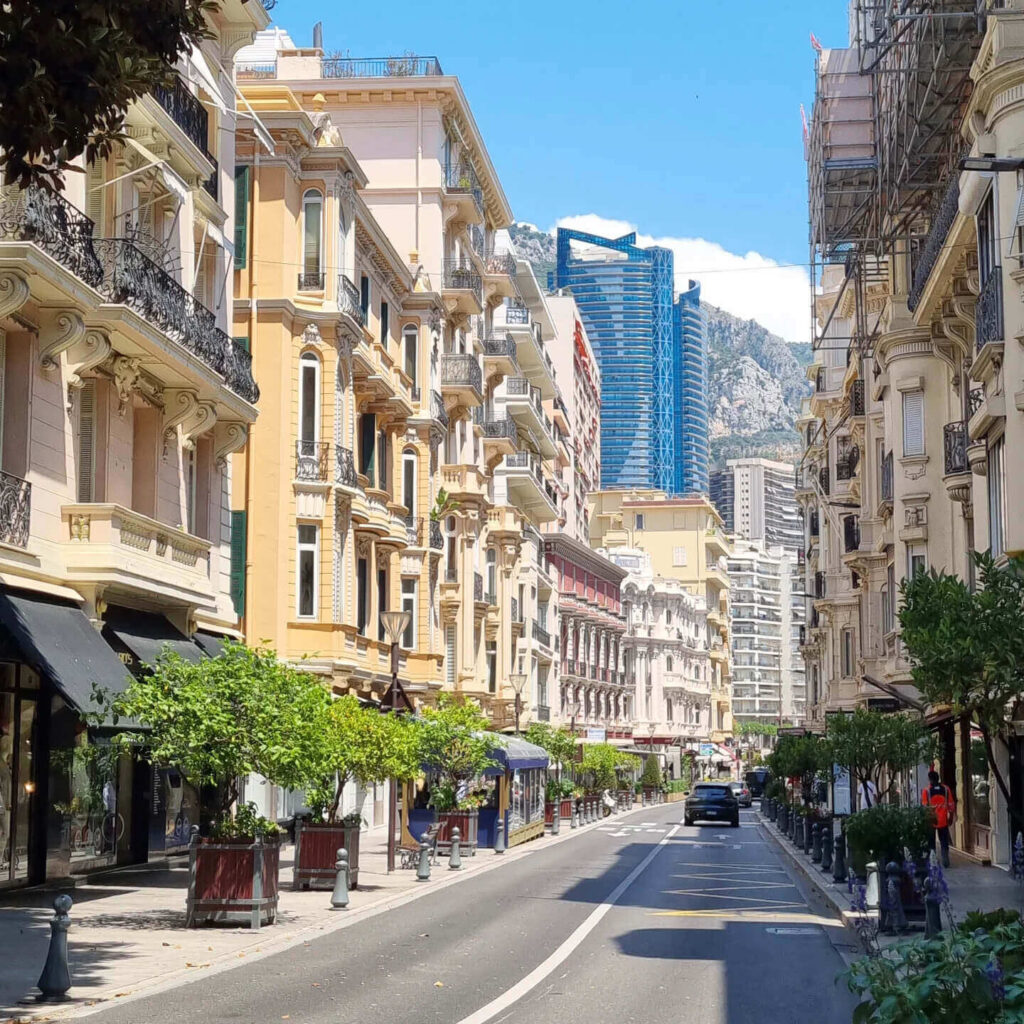Quiet narrow street in Monaco Ville old town