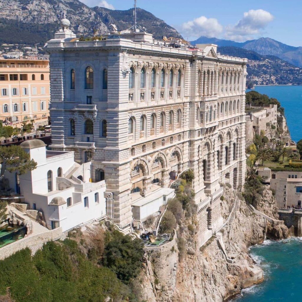 Oceanographic Museum of Monaco overlooking the sea