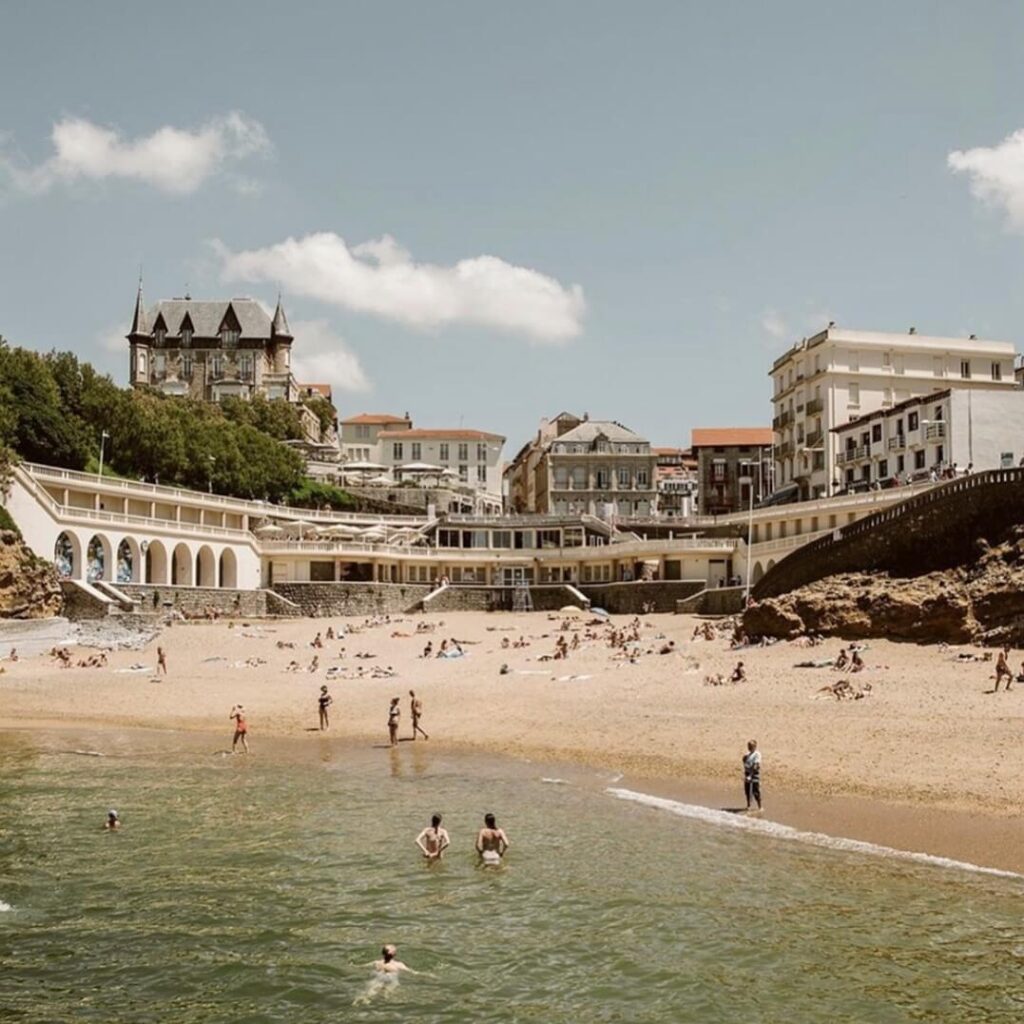 One day in Biarritz including beach walk and sunset at Cote des Basques