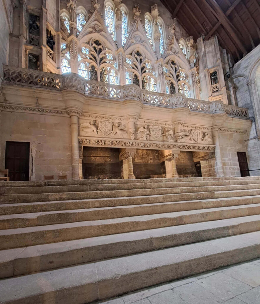 Interior hall of Palais des Comtes de Poitou in Poitiers