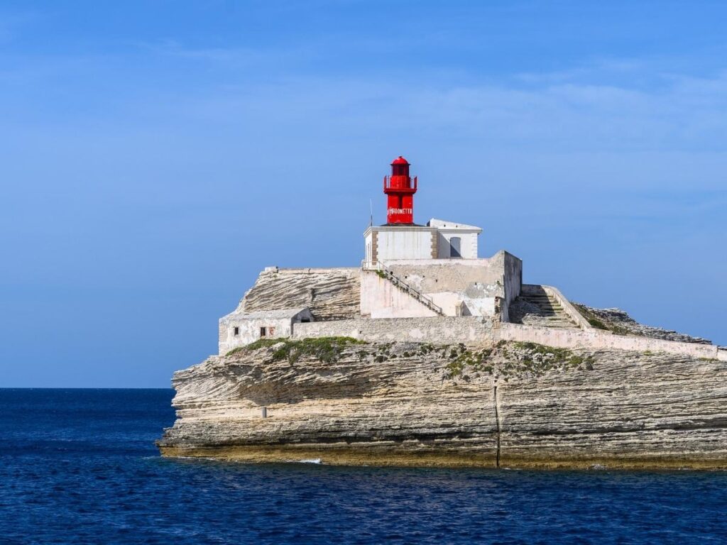 Coastal view from Pertusato Lighthouse near Bonifacio