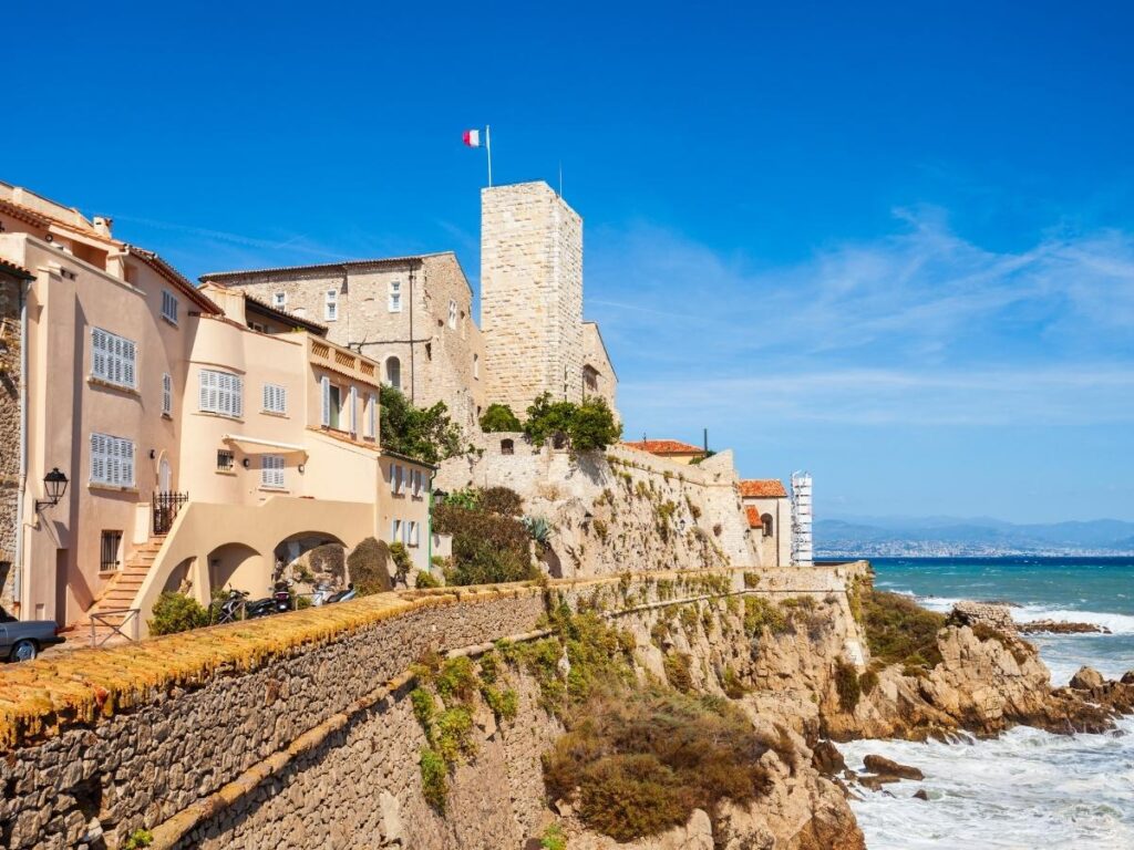 Picasso Museum in Antibes overlooking the sea