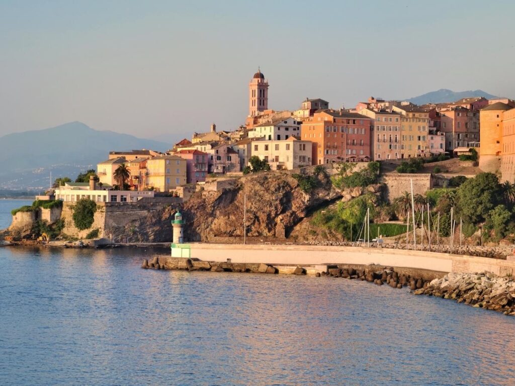 Plage de l Arinella near Bastia with sandy beach and calm water
