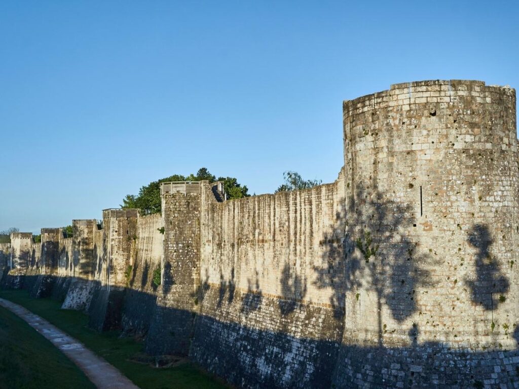 View from the ramparts or tower showing the layout of Provins