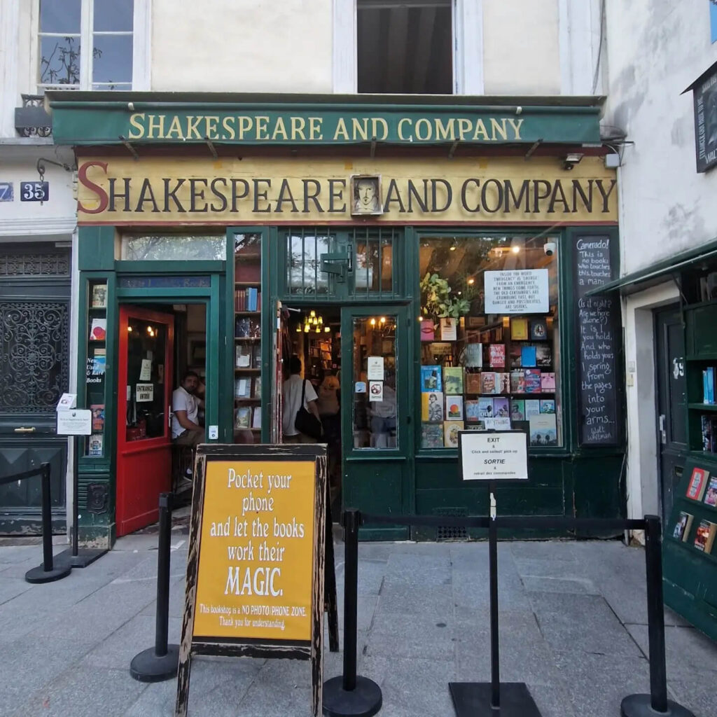 Shakespeare and Company bookstore near Notre Dame in Paris