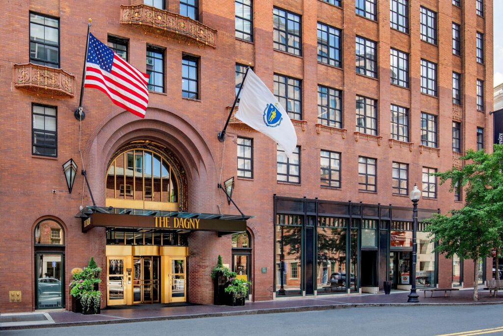 The Dagny Boston exterior in Downtown Boston with historic architecture