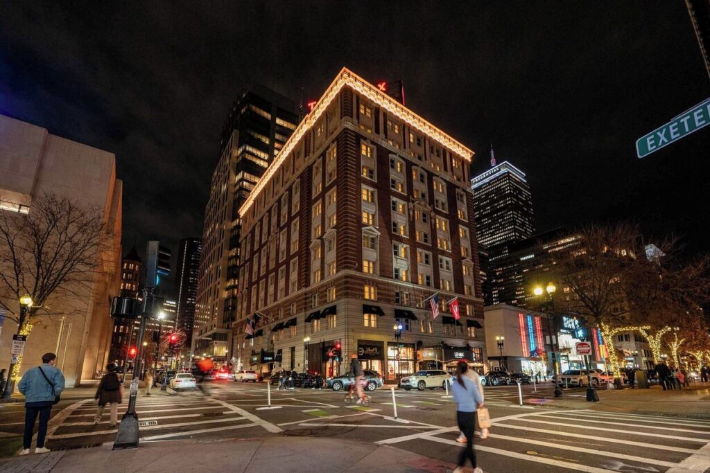 The Lenox Hotel exterior in Back Bay Boston with historic charm