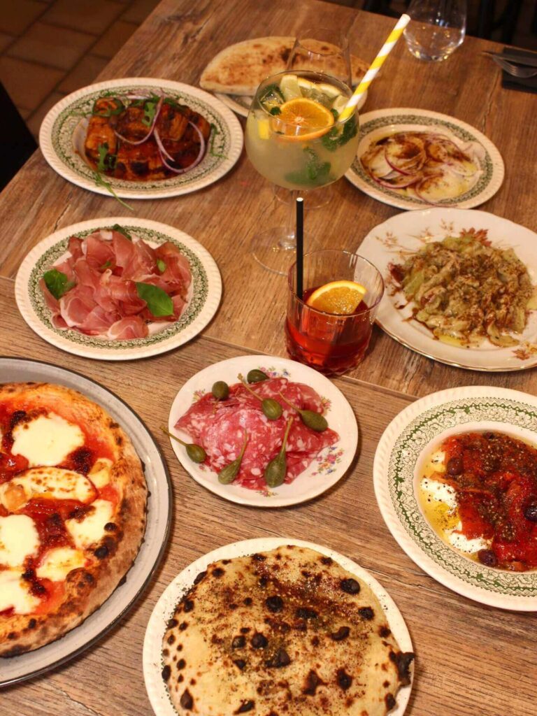 Outdoor dining near Toulon harbor with local restaurants and cafés