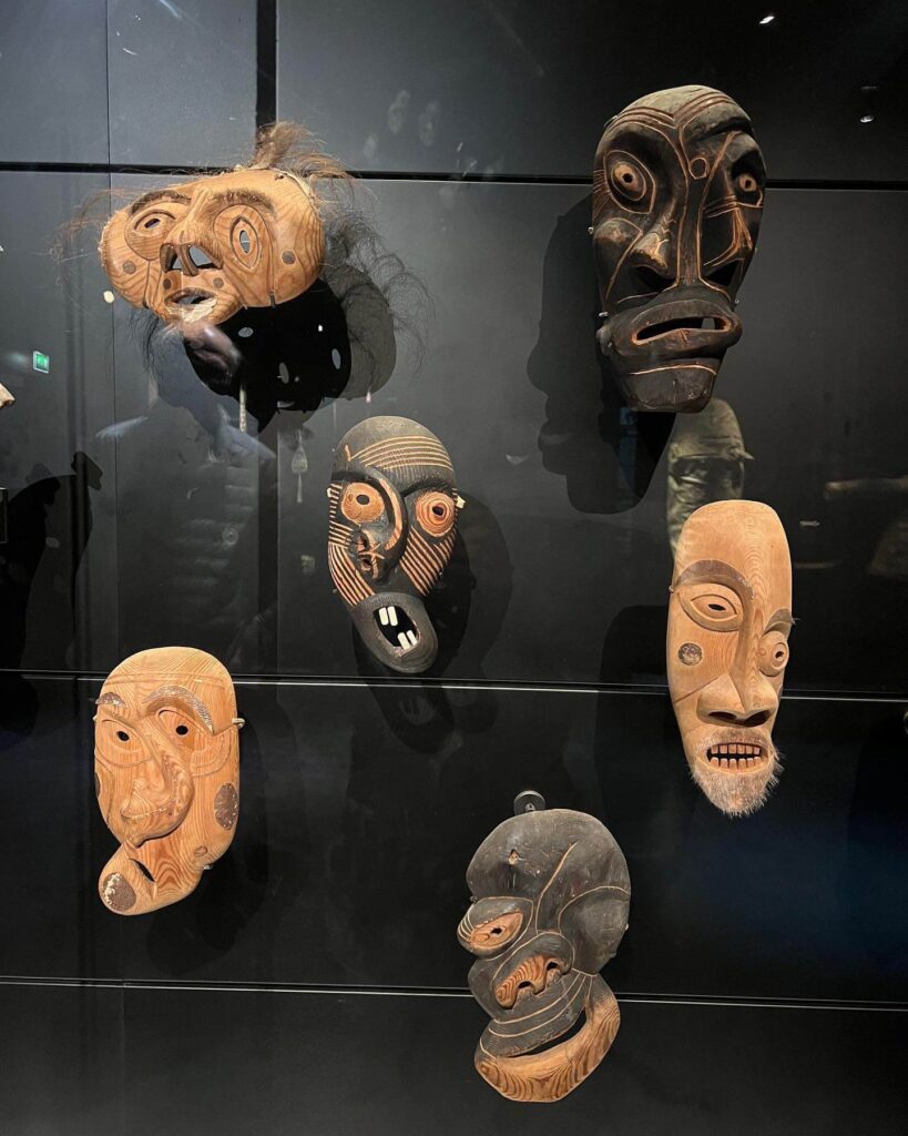 African ceremonial masks at Musée du quai Branly