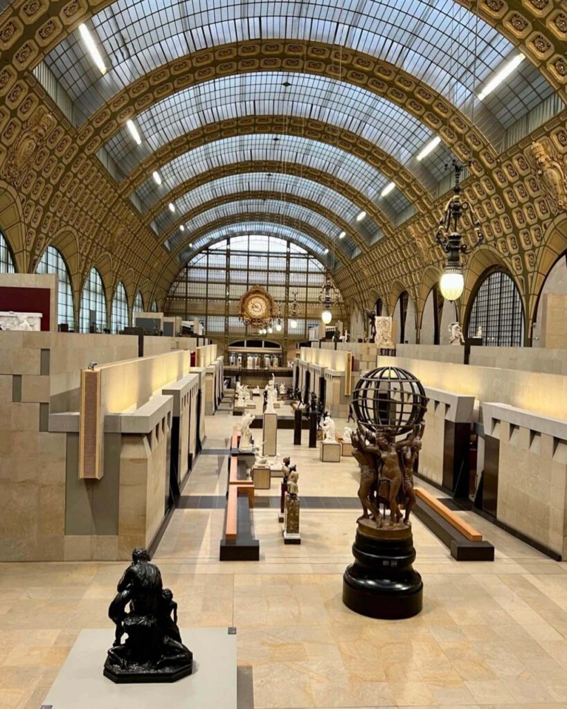Atmospheric interior inside Musée d'Orsay Paris