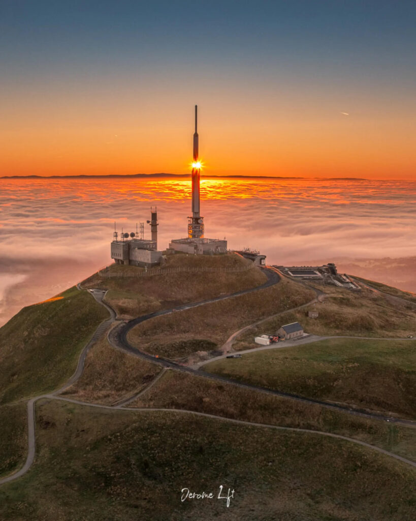 Scenic drive through the volcanoes of Auvergne