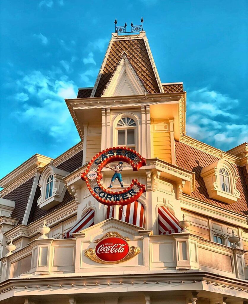 Hot dog meal at Casey’s Corner in Disneyland Paris