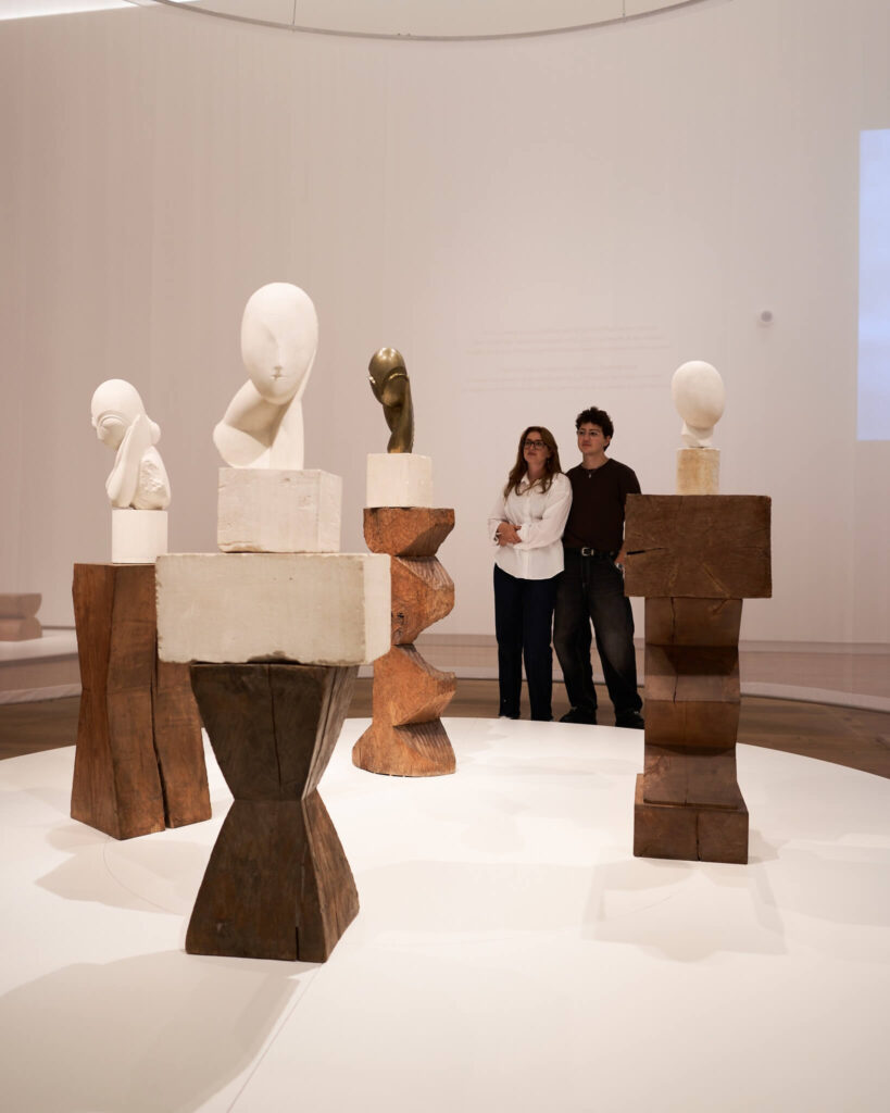 Temporary exhibition space inside Centre Pompidou with curated modern art display