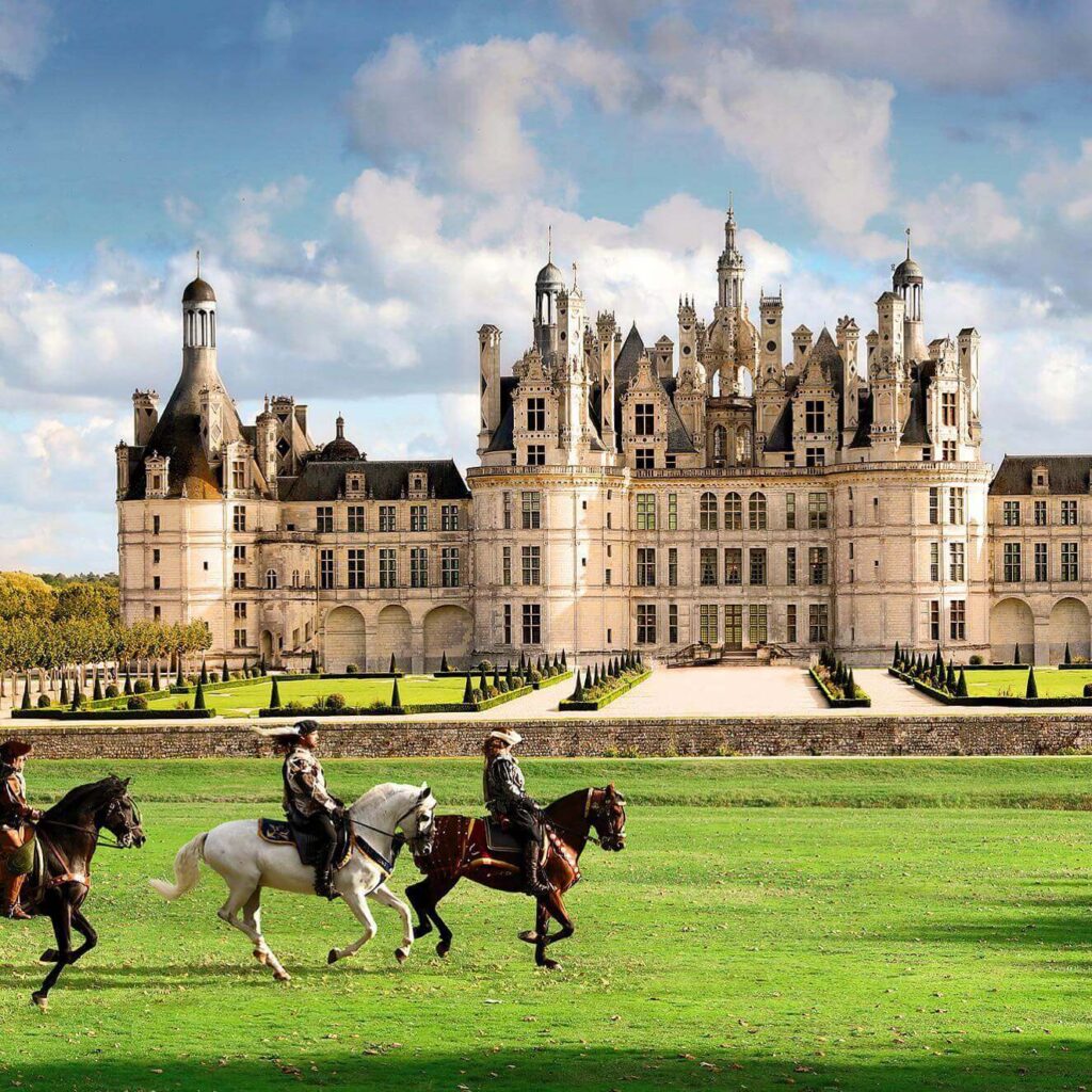 horse show at Château de Chambord