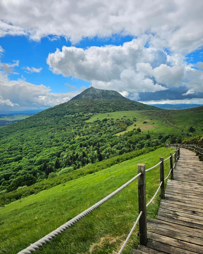 Clermont Ferrand with Puy de Dôme in the distance
