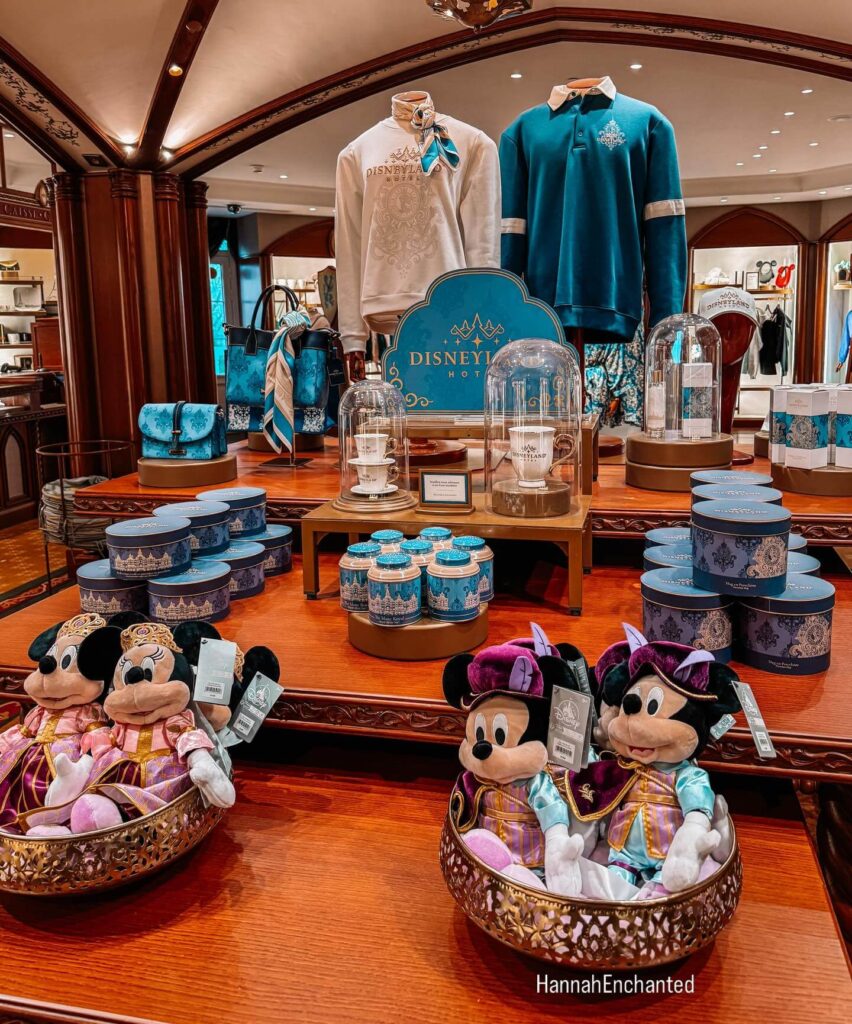 Visitors shopping for souvenirs at Disneyland Paris