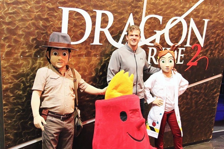 Dragon Ride 2 family attraction at Vulcania theme park