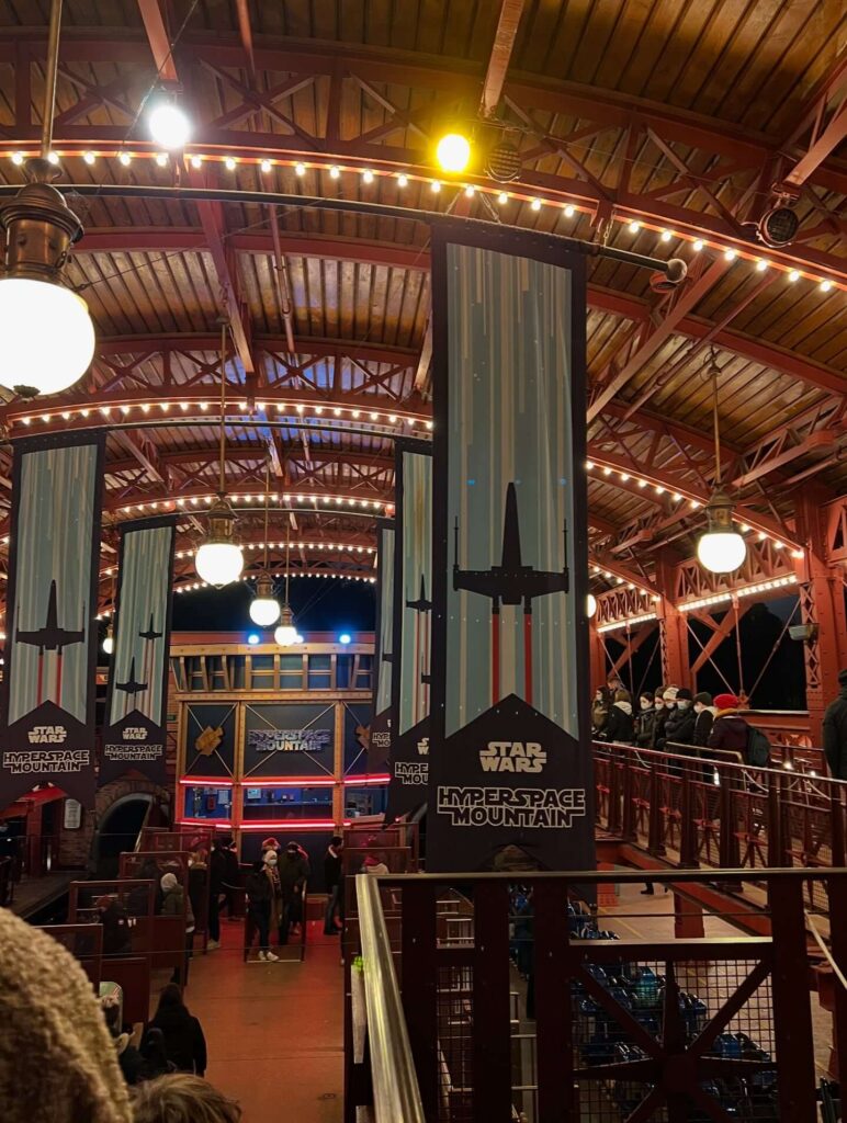 Hyperspace Mountain roller coaster at Disneyland Paris
