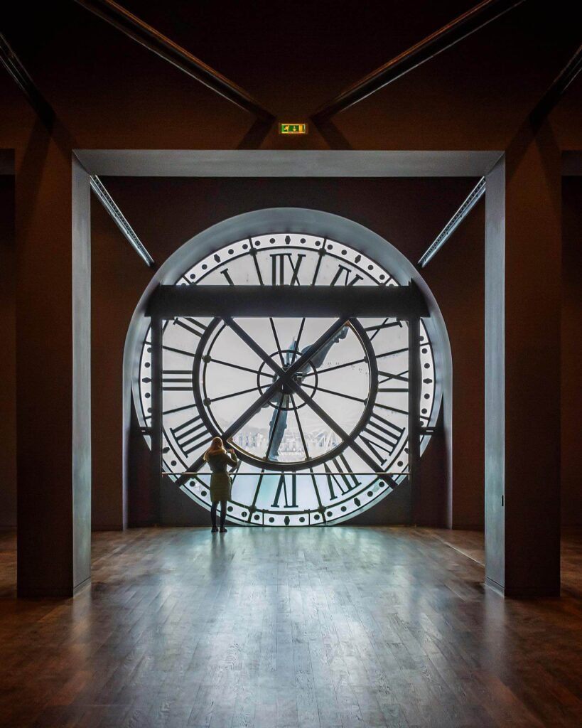Natural light inside the famous clock room at Musée d'Orsay