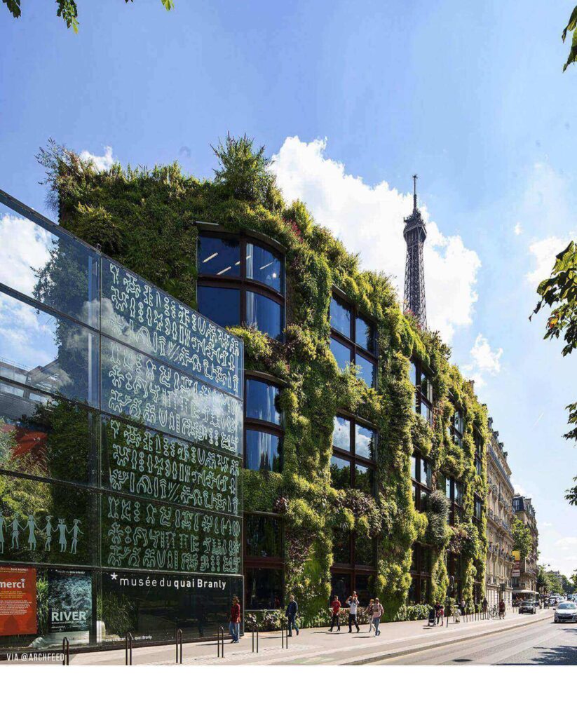 Musée du quai Branly designed by architect Jean Nouvel