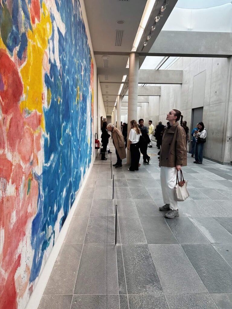Lower level art galleries inside Musée de l'Orangerie