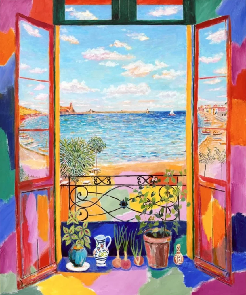 Colorful Matisse painting inside Musée de l'Orangerie