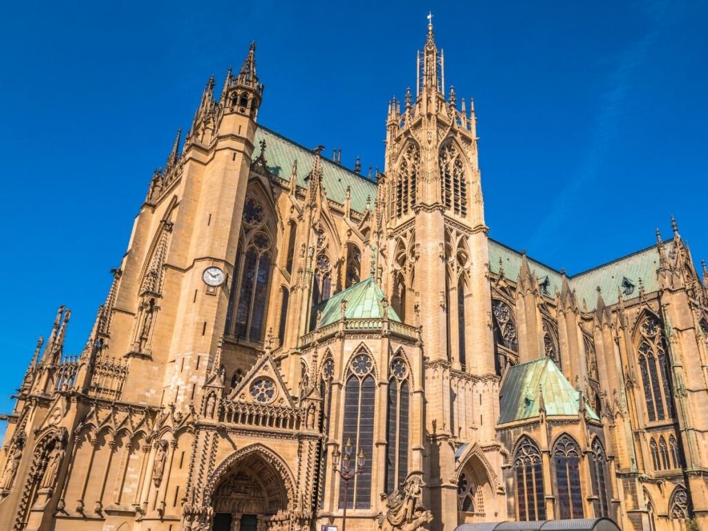 Metz Cathedral towering above the historic old town