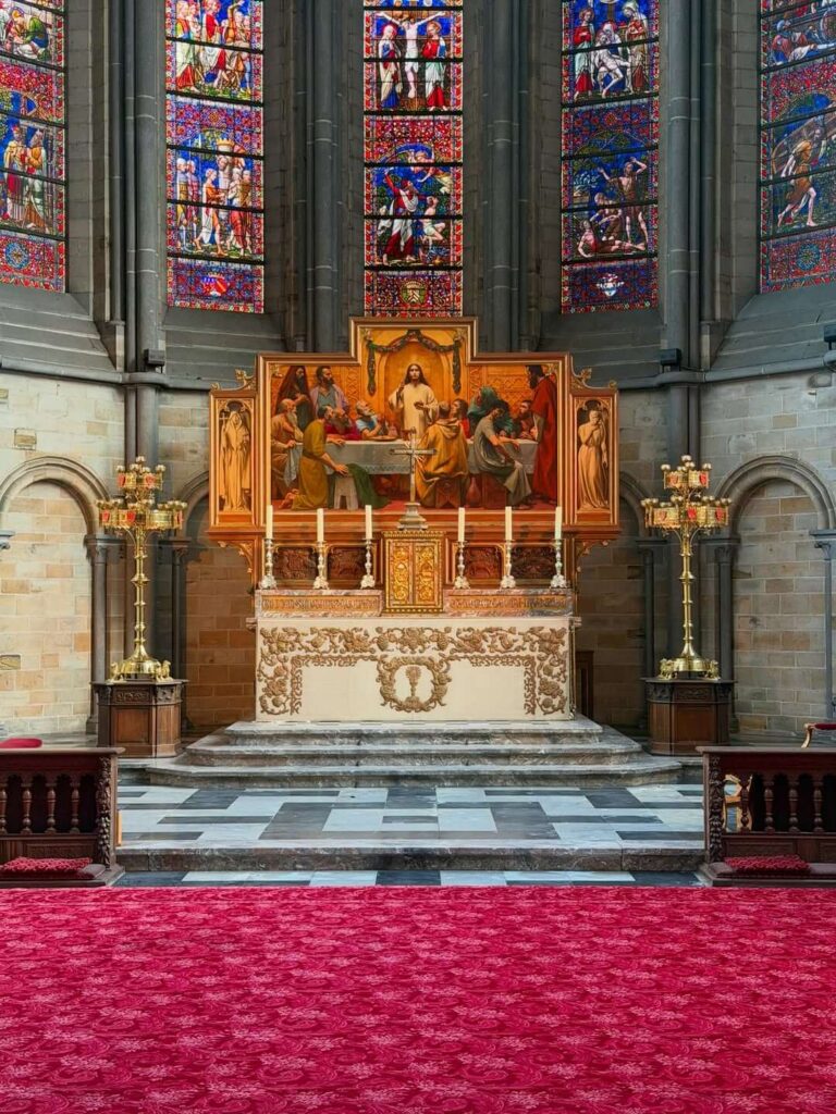 Historic organ inside Metz Cathedral