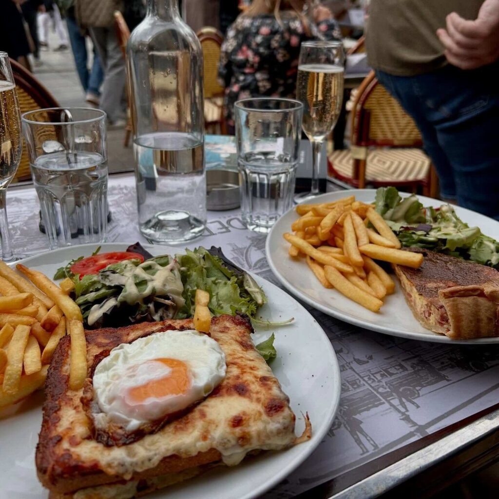 Famous fluffy omelet served at Mont Saint Michel