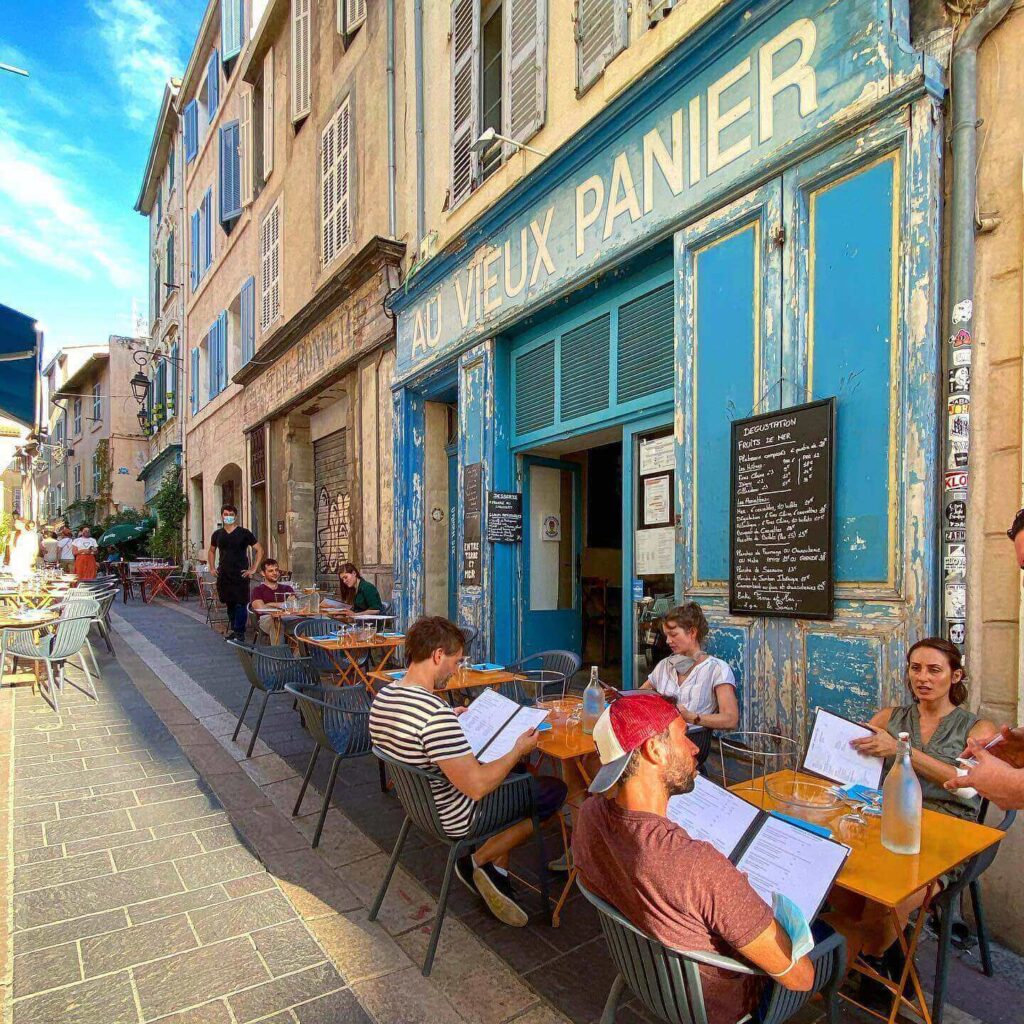 Morning coffee near Marseille Old Port